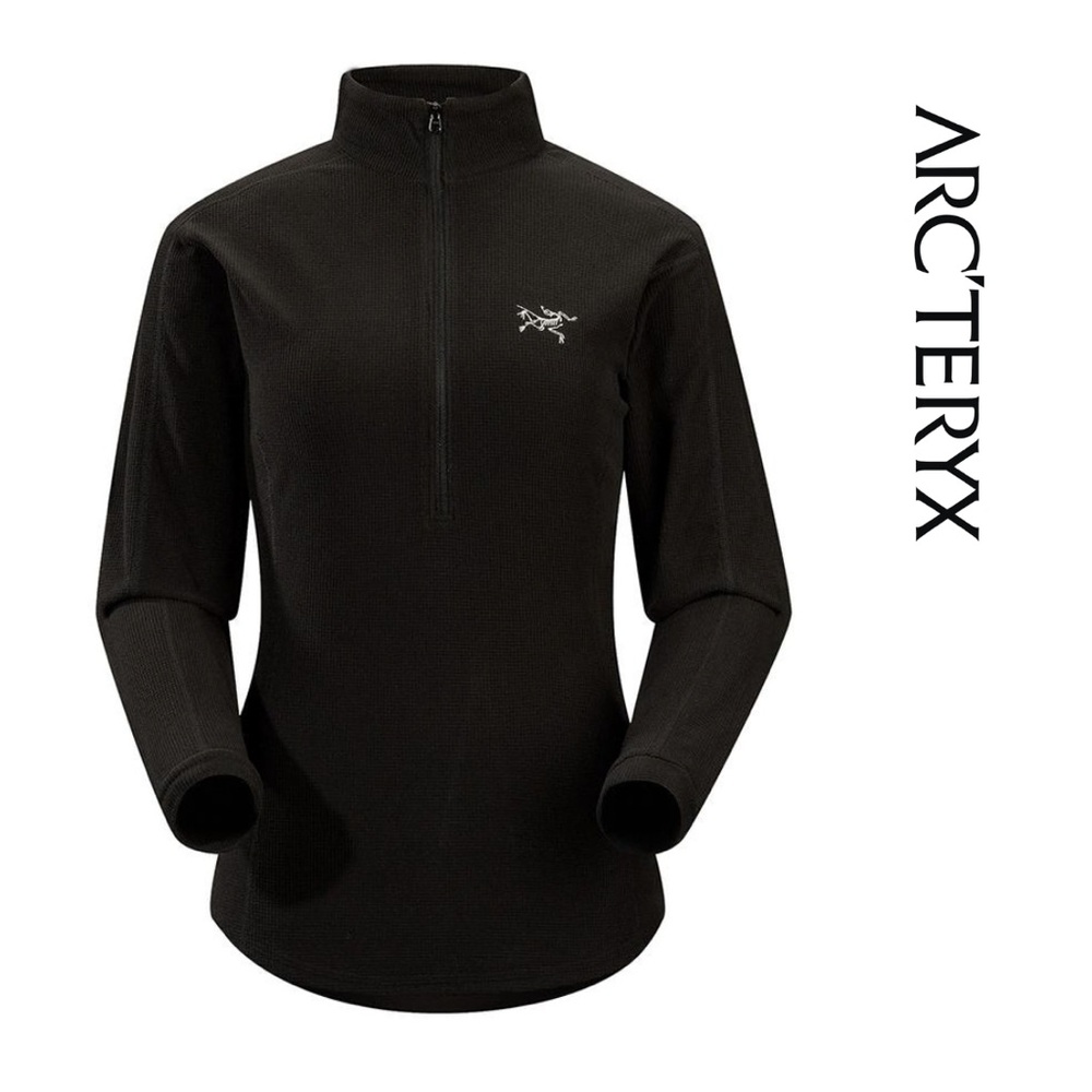Arc'teryx Black Half-Zip Fleece Pullover